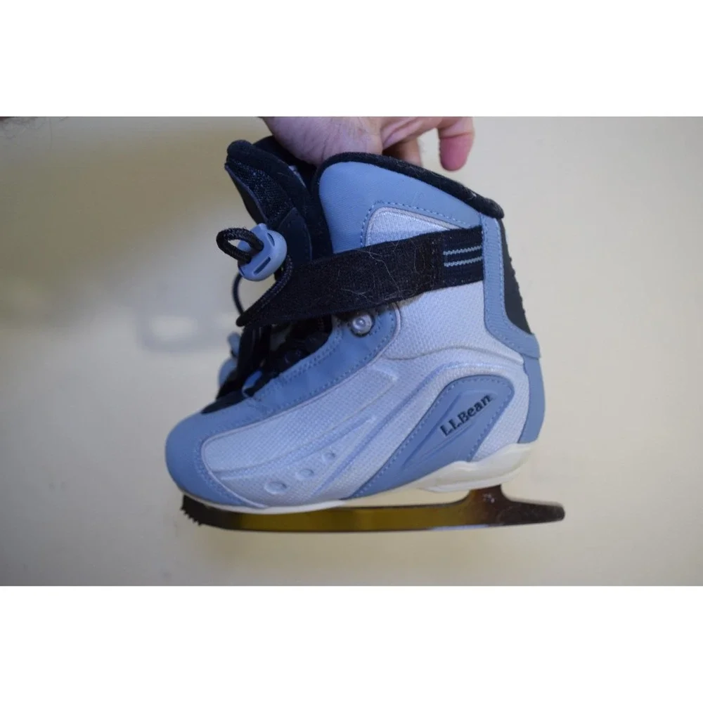 NIKE x L.L. Bean Flexposite Ice Skates Gray Blue BOYS GIRLS KIDS 1